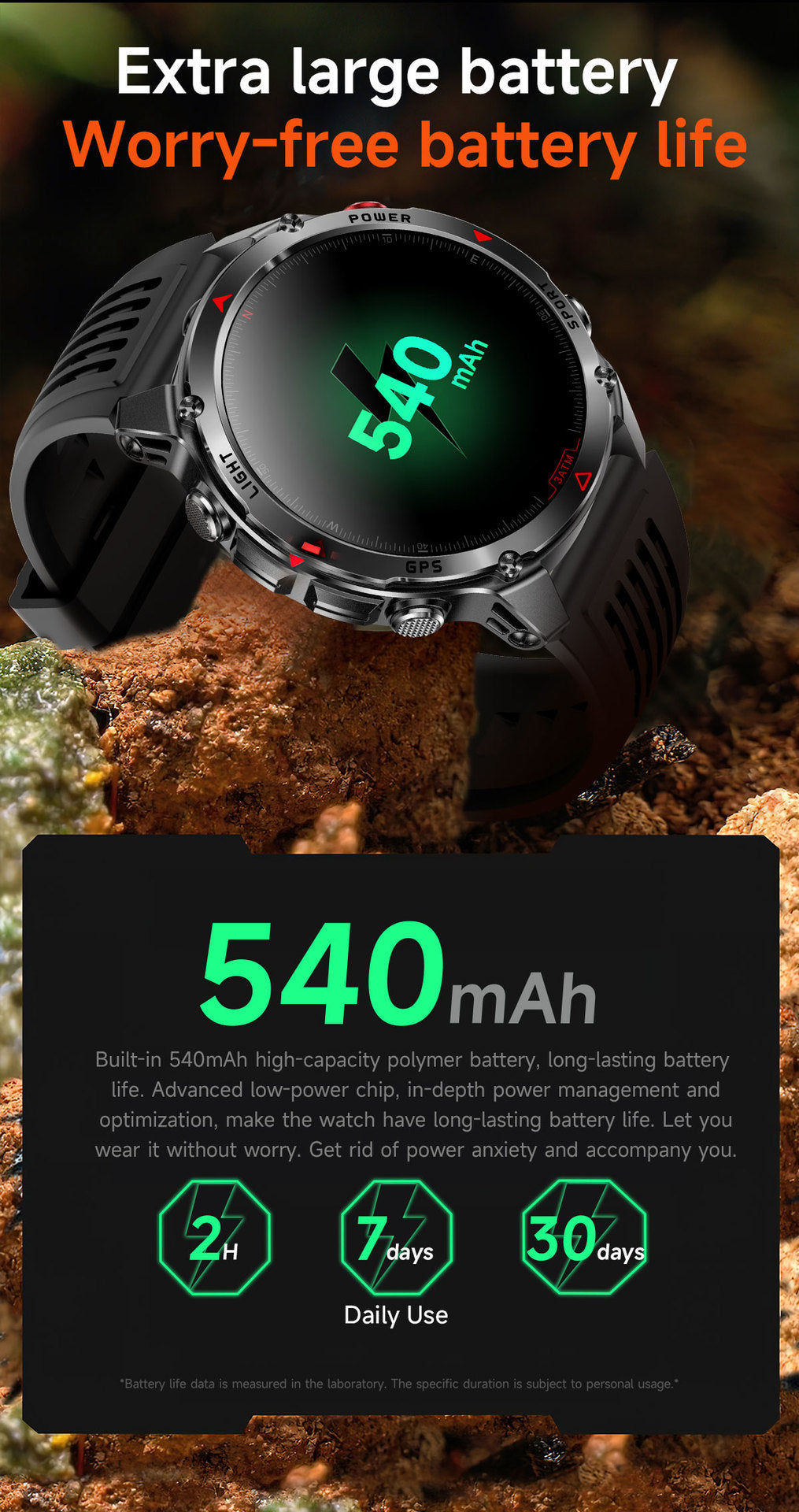 2026 GPS Smart Watch | Waterproof Outdoor Sports & Swim Fitness Tracker