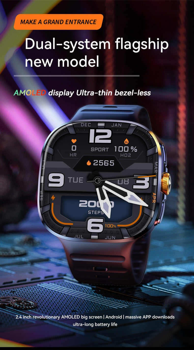 2026 Smart Watch with SIM Card & Camera | Large Screen, Gaming & Streaming