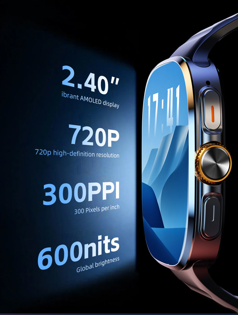 2026 Smart Watch with SIM Card & Camera | Large Screen, Gaming & Streaming