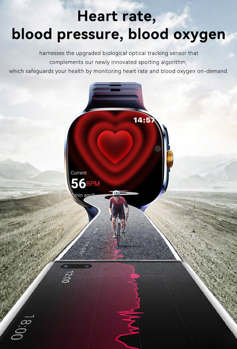 2026 Smart Watch with SIM Card & Camera | Large Screen, Gaming & Streaming