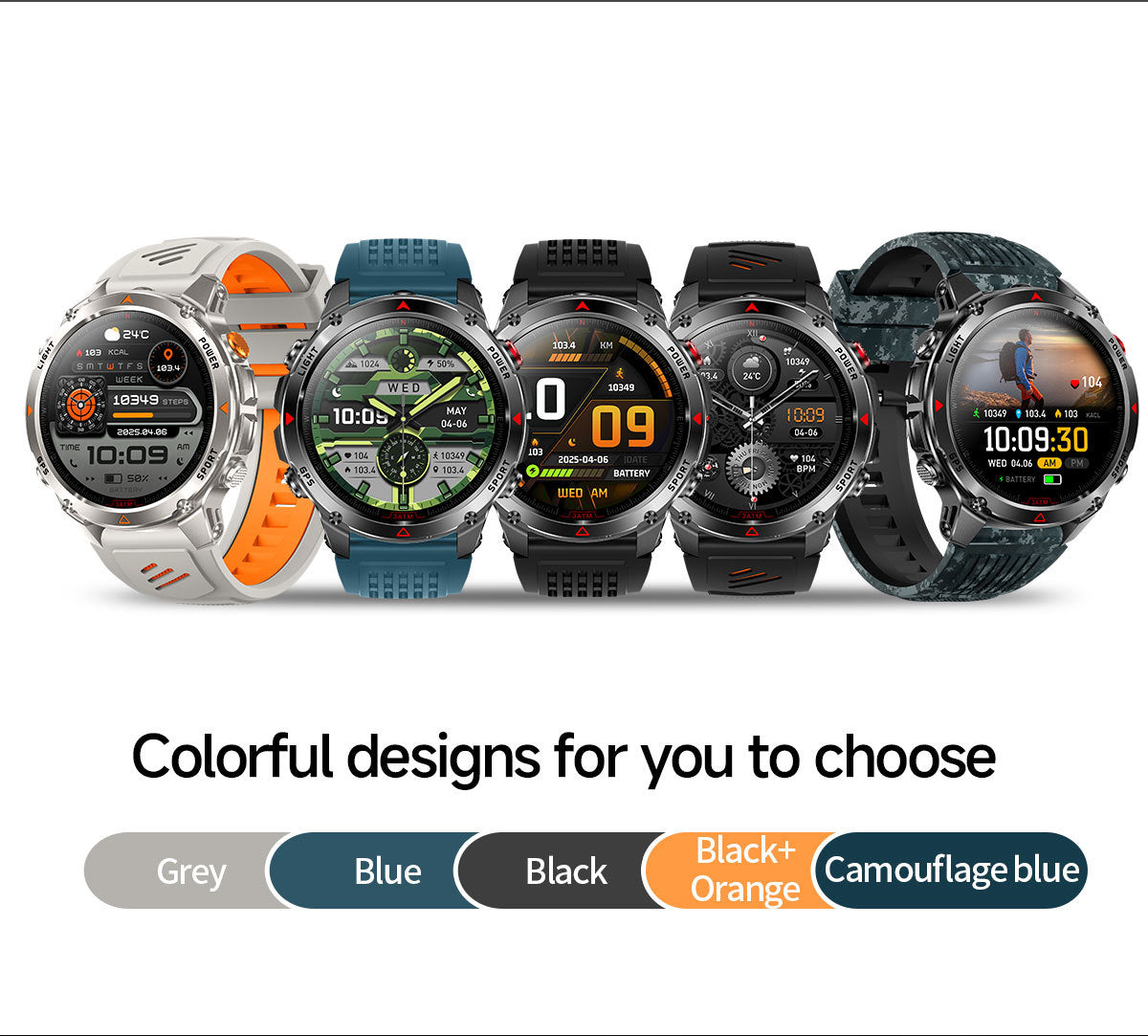 2026 GPS Smart Watch | Waterproof Outdoor Sports & Swim Fitness Tracker