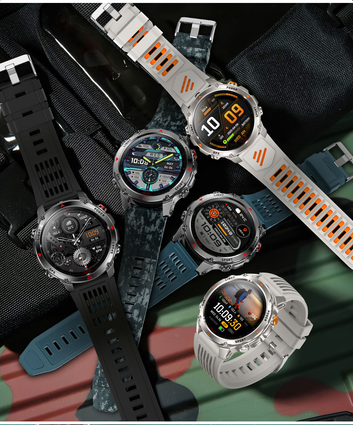 2026 GPS Smart Watch | Waterproof Outdoor Sports & Swim Fitness Tracker