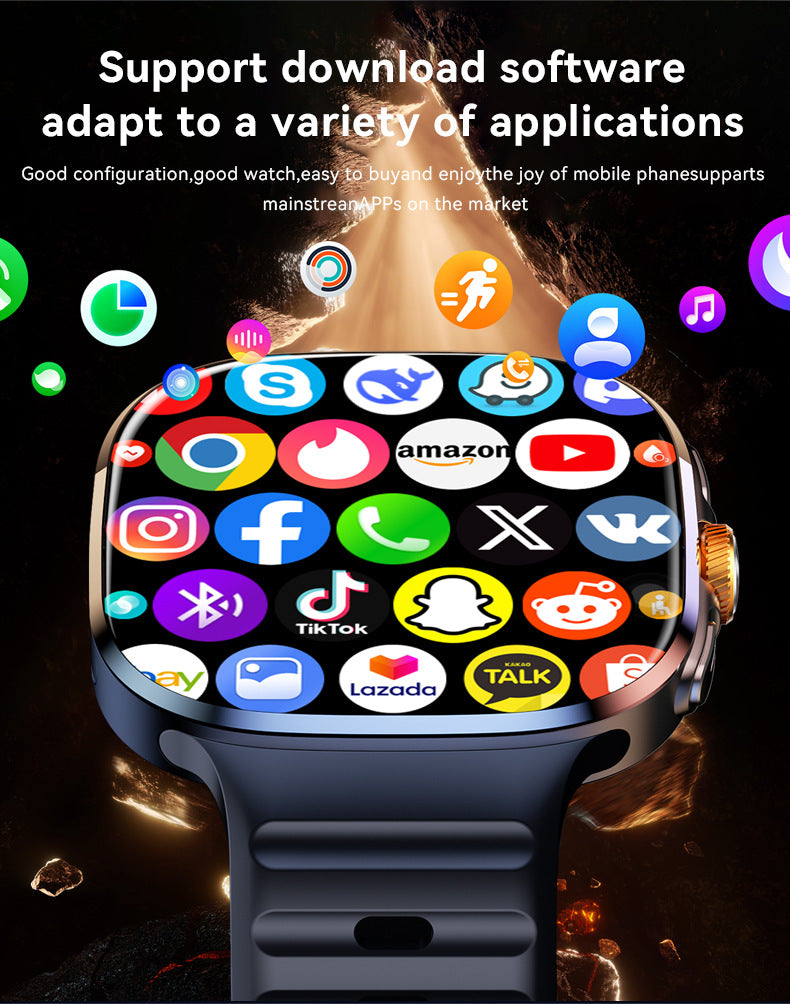 2026 Smart Watch with SIM Card & Camera | Large Screen, Gaming & Streaming