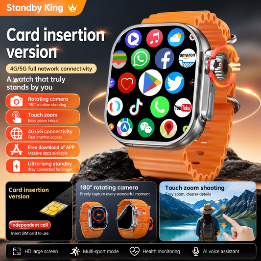 StarTech 2026 Smart Watch – 4G Calling, Camera, Health & Sports Tracking